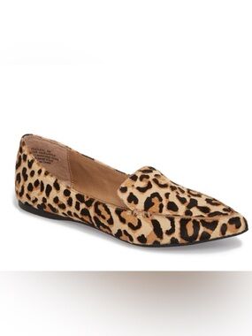 Steve Madden Feather Genuine Calf Hair Loafer, Sz 6, Like New